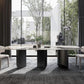 Modern Style Sintered Stone Dining Table Rectangle Table with Double Pedestal Clearhalo ' dining_table' 'Dining Tables & Seating' 'Dining Tables' 'furn' 'furn_dining_table' 'Furniture' 'furniture_dining_table' 'Kitchen & Dining Furniture' 'kitchen&dining_furn' 'kitchen' 'kitchen_dining_table' 1200x1200_648b8916-f57d-4147-864b-ec30dc5f62cf