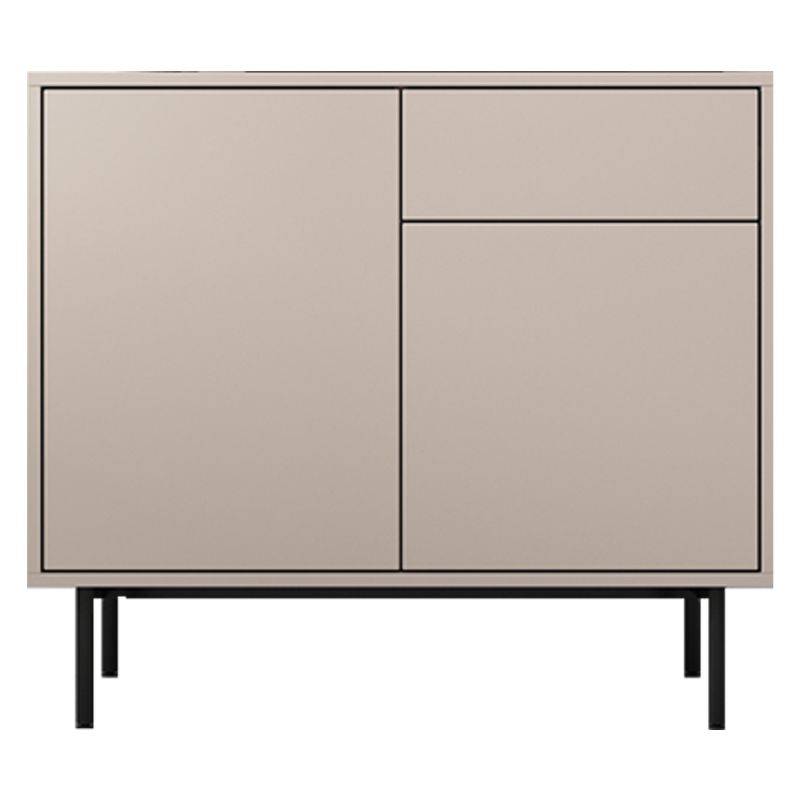Wooden Rectangle Sideboard Modern Home Sideboard Cabinet with Drawers and Door Clearhalo 'buffet_sideboard' 'Buffets & Sideboards' 'furn' 'furn_buffet_sideboard' 'Furniture' 'Kitchen & Dining Furniture' 1200x1200_648e5496-1220-49d3-88f8-32d9984e3117