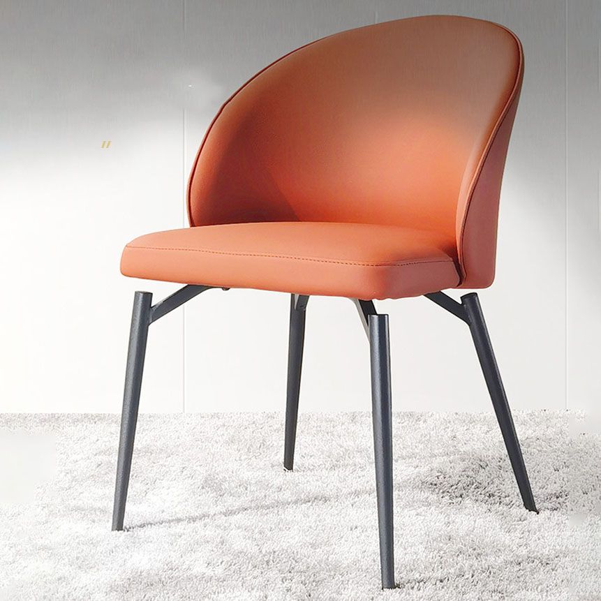 Sedia contemporanea sedie laterali senza braccio con gambe di metallo per cucina