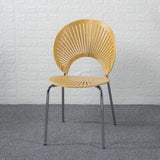 Industrial Metal Dining Room Chair Open Back Dining Side Chair for Restaurant Use