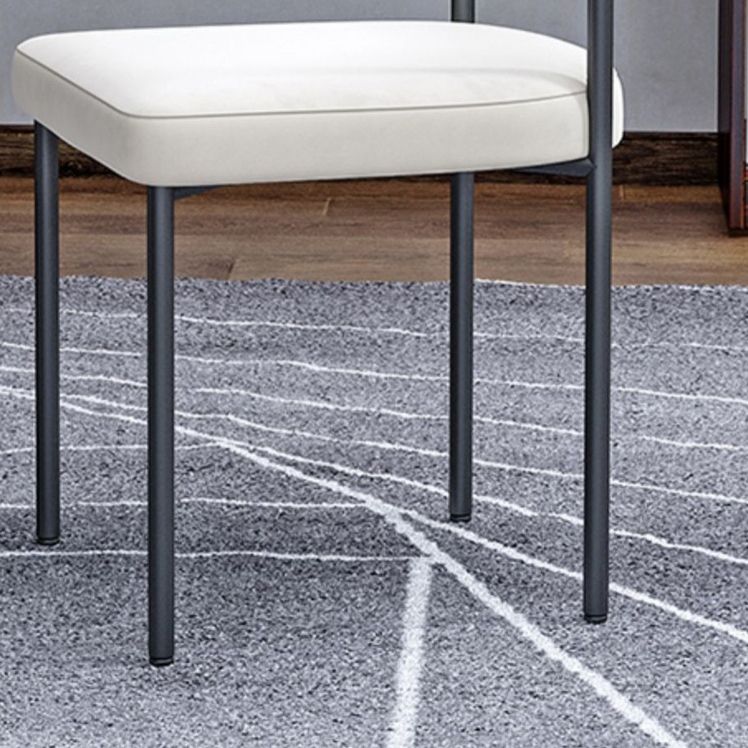 Modern Dining Side Chair Upholstered Armless Dining Chairs with Black Legs Clearhalo 'Dining Chairs' 'Dining Tables & Seating' 'dining_chair' 'furn' 'furn_dining_chair' 'Furniture' 'Kitchen & Dining Furniture' 1200x1200_6491b9a6-b1c5-4543-b213-fd8dca9af206