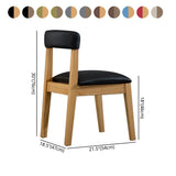 Country Style Home Side Chair Open Back Wood Upholstered Dining Room Chair Clearhalo ' kitchen&dining_furn' 'Dining Chairs' 'Dining Tables & Seating' 'dining_chair' 'furn' 'furn_dining_chair' 'Furniture' 'furniture_dining_chair' 'Kitchen & Dining Furniture' 'kitchen' 1200x1200_649310f3-fa42-4a6b-bcea-bd7d602100dc