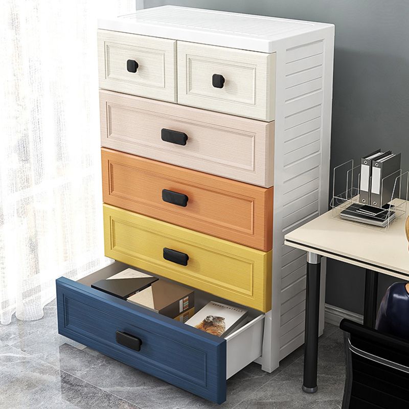 Moderner Stil nicht hangender Armoire Plastik Hausaufbewahrungsschrank mit Schubladen