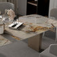 Modern Dining Sintered Stone Table Dining Rectangle Table with Metal Legs for Home Use Clearhalo 'Dining Tables & Seating' 'Dining Tables' 'dining_table' 'furn' 'furn_dining_table' 'Furniture' 'Kitchen & Dining Furniture' 1200x1200_649424a4-9e1e-4989-98d7-e68f55009d4f