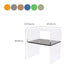 12" Wide Glam Corner Table Acrylic Storage Accent Side Table Clearhalo 'Coffee & Accent Tables' 'End & Side Tables' 'end_side_tables' 'furn' 'furn_end_side_tables' 'Furniture' 'Living Room Furniture' 1200x1200_6495c9fb-17ce-4f6e-af6b-3c792760d756