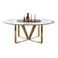 Glam White Marble Dining Table Standard Round Shape Dining Table for Kitchen Clearhalo ' dining_table' 'Dining Tables & Seating' 'Dining Tables' 'furn' 'furn_dining_table' 'Furniture' 'furniture_dining_table' 'Kitchen & Dining Furniture' 'kitchen&dining_furn' 'kitchen' 'kitchen_dining_table' 1200x1200_64979fc1-a335-4844-b71d-a9229beb1608