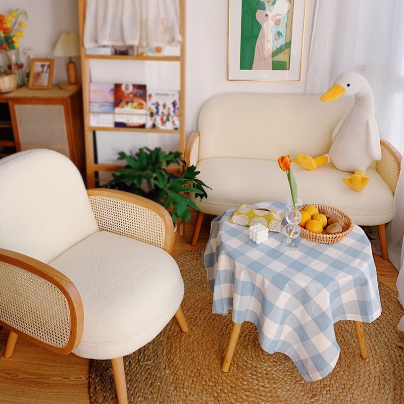 Mid-century Fixed Back Accent Armchair Bedroom Solid Color Accent Chair Clearhalo 'Accent Chairs' 'accent_chairs' 'Chairs & Seating' 'furn' 'furn_accent_chairs' 'Furniture' 'Living Room Furniture' 1200x1200_64981d88-6505-44df-9a76-6df72afabaf5