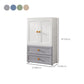 Bedroom Plastic Cabinet with Hinged Doors Matte Finish Modern Storage Cabinet