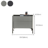 Contemporary Stone Storage Chest Vertical Bedroom Chest with Drawers