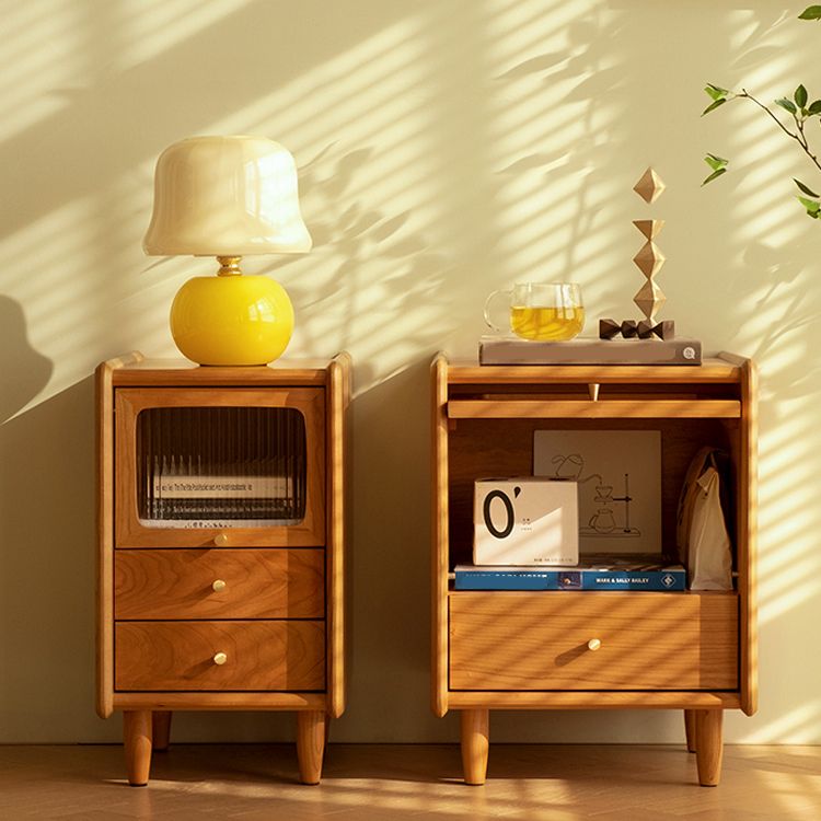 Mesa de madera mediana cajones contemporáneos gabinete de cama