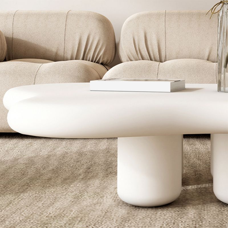 Nordic Irregular 4 Legs Coffee Table 11.8" H Wood Cocktail Table Clearhalo 'Coffee & Accent Tables' 'Coffee Tables' 'coffee_tables' 'furn' 'furn_coffee_tables' 'Furniture' 'Living Room Furniture' 1200x1200_649af66d-bfec-43d7-b8ce-fd6e1a3771c3