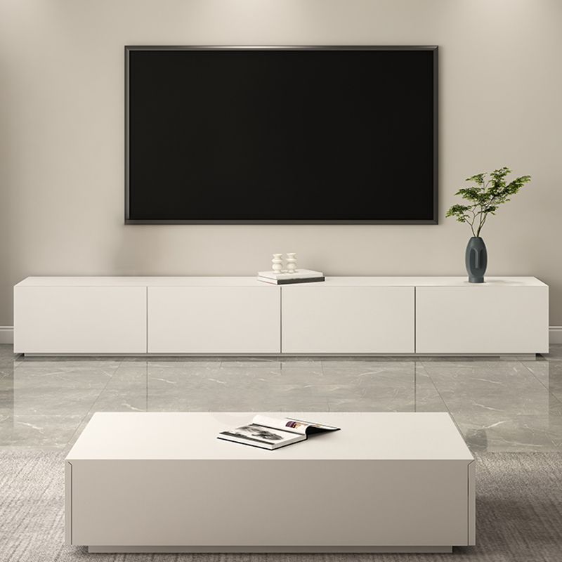 Contemporary TV Stand Console Faux Wood White Media Console with Drawers Clearhalo 'furn' 'furn_tv_stands_entertainment_centers' 'Furniture' 'Living Room Furniture' 'TV Stands & Entertainment Centers' 'TV Stands & Media Storage Furniture' 'tv_stands_entertainment_centers' 1200x1200_649b555c-6639-4ab6-b668-ea663c16190e