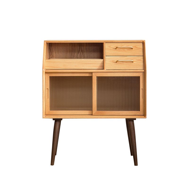 Pine Solid Wood Dining Server with Drawers 31.5"L Contemporary Buffet Server Clearhalo 'buffet_sideboard' 'Buffets & Sideboards' 'furn' 'furn_buffet_sideboard' 'Furniture' 'Kitchen & Dining Furniture' 1200x1200_649e11a5-1965-4f2a-86b2-07a72de68bed