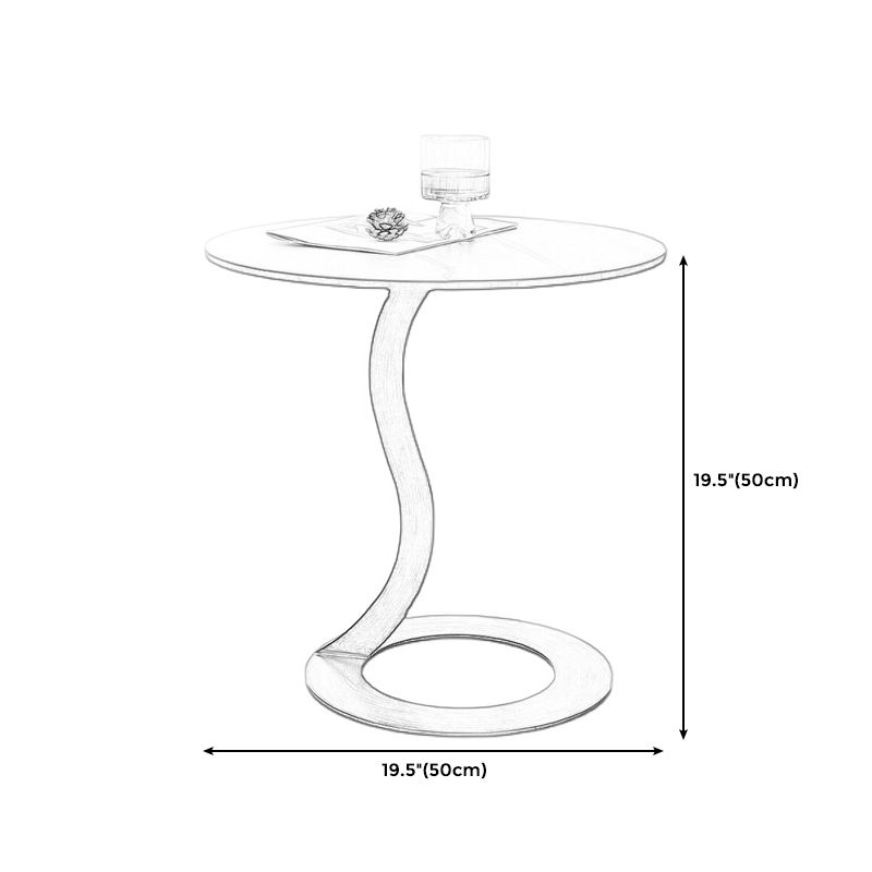 Metal Black Round Modern Block Side Table White Pedestal End Table Clearhalo 'Coffee & Accent Tables' 'End & Side Tables' 'end_side_table' 'end_side_tables' 'furn' 'furn_end_side_tables' 'Furniture' 'furniture_end_side_table' 'Living Room Furniture' 1200x1200_649e951c-e310-4afd-9c4b-c57d53698f2a