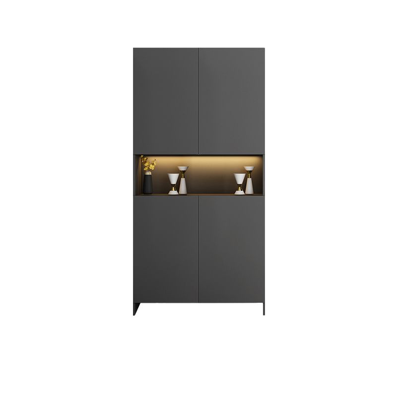 Contemporary 2-Door 78.74" H Cabinet Wooden Accent Cabinet with Drawer Clearhalo 'Cabinets & Chests' 'cabinets_chests' 'furn' 'furn_cabinets_chests' 'Furniture' 'Living Room Furniture' 1200x1200_649f2ac9-cae8-452a-ae1b-5f7649e8ea0f