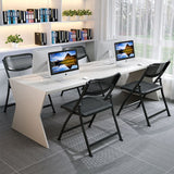 Modern Indoor-Outdoor Chair Home Metal Folding Open Back Dining Side Chair Clearhalo ' kitchen&dining_furn' 'Dining Chairs' 'Dining Tables & Seating' 'dining_chair' 'furn' 'furn_dining_chair' 'Furniture' 'furniture_dining_chair' 'Kitchen & Dining Furniture' 'kitchen' 1200x1200_64a000dd-3158-4790-bb47-c3ff7ac9dad5