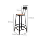 Modern Wooden 1/2/3 Pieces Bar Table Set Rectangle Bar Table with Metal Legs Clearhalo 'Bar Furniture' 'furn' 'furn_home_bar_bar_sets' 'Furniture' 'Home Bars & Bar Sets' 'home_bar_bar_sets' 'Kitchen & Dining Furniture' 1200x1200_64a2d32e-b5ae-4f25-abc7-d5ac7c26ac1f