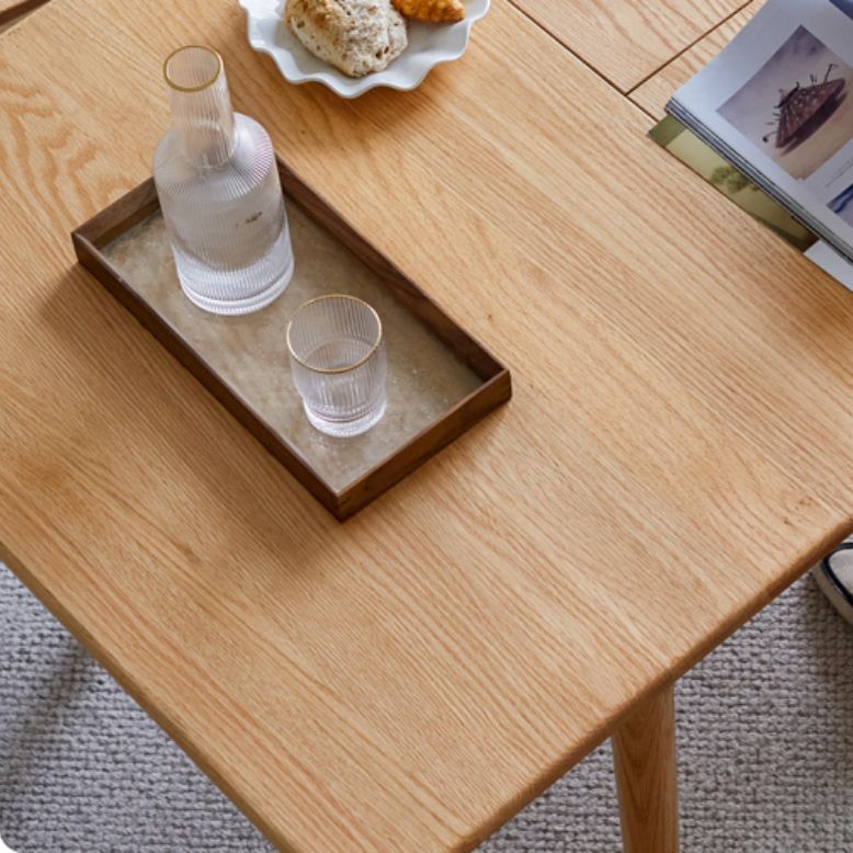 Modern Style Rectangle Extendable Wood Dining Table, 47.2" x 31.5" x 29.5" Clearhalo 'Dining Tables & Seating' 'Dining Tables' 'dining_table' 'furn' 'furn_dining_table' 'Furniture' 'Kitchen & Dining Furniture' 1200x1200_64a3ad88-c4a7-4251-a38e-99237bfe402e