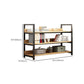 Metal Etagere Shelf Bookcase Vertical Open Book Shelf for Home