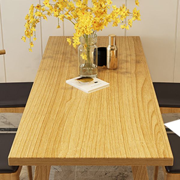 Modern Style Dining Table Rectangle Solid Wood Dining Table with Sled Base Clearhalo 'Dining Tables & Seating' 'Dining Tables' 'dining_table' 'furn' 'furn_dining_table' 'Furniture' 'furniture_dining_table' 'Kitchen & Dining Furniture' 'kitchen' 'kitchen_dining_table' 1200x1200_64a8e2a9-25da-49e1-a2ff-257dcd71f0a6