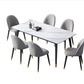 4 Legs Dining Site Table Contemporary Style Stone Dinette Table for Home Clearhalo ' dining_table' 'Dining Tables & Seating' 'Dining Tables' 'furn' 'furn_dining_table' 'Furniture' 'furniture_dining_table' 'Kitchen & Dining Furniture' 'kitchen&dining_furn' 'kitchen' 'kitchen_dining_table' 1200x1200_64a9fadd-a3d0-4543-9075-d814e69e0d2e