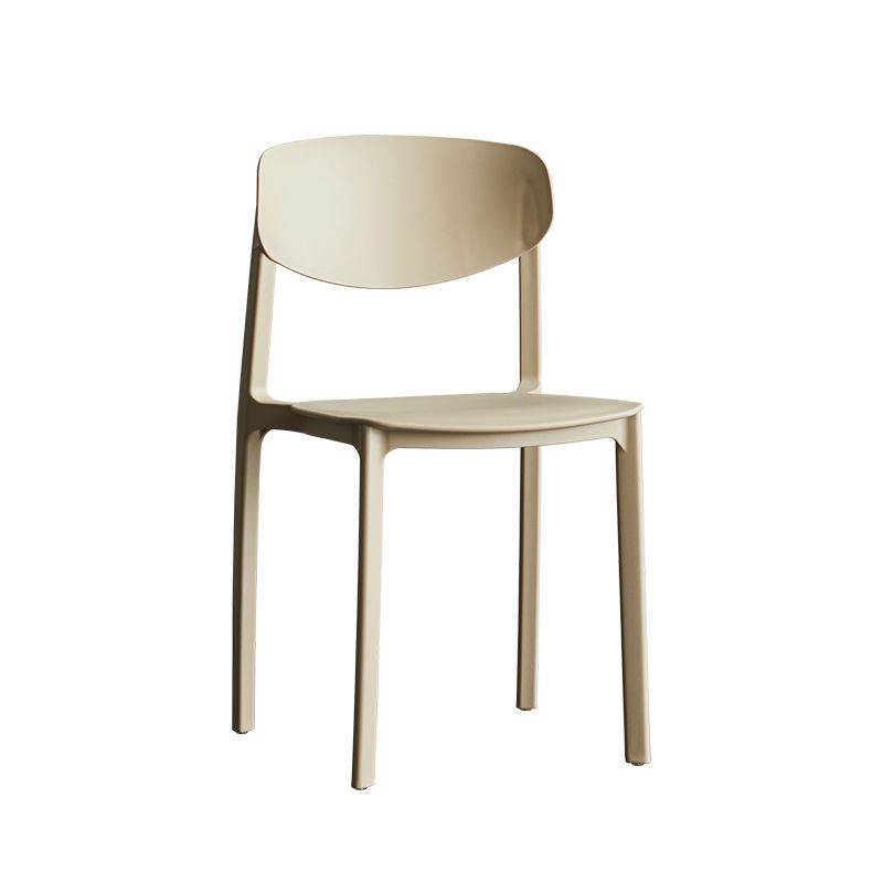 Minimalist Opening Back Dining Side Chair Kitchen Plastic Dining Side Chair Clearhalo ' kitchen&dining_furn' 'Dining Chairs' 'Dining Tables & Seating' 'dining_chair' 'furn' 'furn_dining_chair' 'Furniture' 'furniture_dining_chair' 'Kitchen & Dining Furniture' 'kitchen' 1200x1200_64aac23d-bb05-42c8-8a63-b34eddecc653