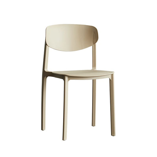 Minimalist Opening Back Dining Side Chair Kitchen Plastic Dining Side Chair Clearhalo ' kitchen&dining_furn' 'Dining Chairs' 'Dining Tables & Seating' 'dining_chair' 'furn' 'furn_dining_chair' 'Furniture' 'furniture_dining_chair' 'Kitchen & Dining Furniture' 'kitchen' 1200x1200_64aac23d-bb05-42c8-8a63-b34eddecc653