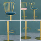 Contemporary Metal Bar and Counter Stool Low Back Stool with Pedestal Base in Gold Clearhalo 'Bar Furniture' 'Bar Stools' 'bar_stools' 'furn' 'furn_bar_stools' 'Furniture' 'furniture_bar_stools' 'Kitchen & Dining Furniture' 1200x1200_64abaf81-6520-4463-b1d1-b13984acaa4f