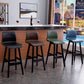 Contemporary Leather Solid Wood Barstools Bristol Bar Stool with Low Back Clearhalo 'Bar Furniture' 'Bar Stools' 'bar_stools' 'furn' 'furn_bar_stools' 'furniture_bar_stools' 'Kitchen & Dining Furniture' 'kitchen&dining_furn' 'kitchen' 'kitchen_furn' Furniture' 1200x1200_64ac2e73-1fb3-4dd9-8d2e-f466f9ff4810