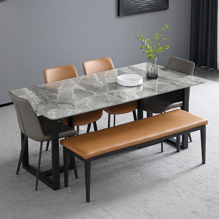 Modern Solid Color Seating Bench Upholstered Bench with Cushioned Clearhalo 'Benches' 'Chairs & Seating' 'furn' 'furn_benches' 'Furniture' 'Living Room Furniture' 1200x1200_64ae85ff-3c74-4812-8b0b-82da2c6c557f