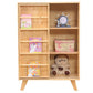 Wooden Standard Bookcase Natural Modern Closed Back Bookshelf with Doors Clearhalo 'Bookcases' 'furn' 'furn_bookcases' 'Furniture' 'Office Furniture' 1200x1200_64b0bef9-7732-49d3-8eb7-e56ad414cd61