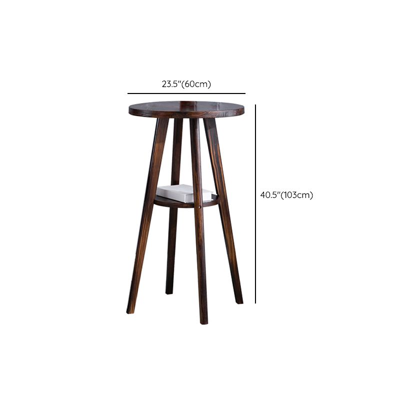 Round Modern Pub Table Set 1/3 Pcs Solid Wood Bar Table for Home Clearhalo 'Bar Furniture' 'furn' 'furn_home_bar_bar_sets' 'Furniture' 'Home Bars & Bar Sets' 'home_bar_bar_sets' 'Kitchen & Dining Furniture' 1200x1200_64b2fb19-413c-4a17-b7d9-62a297eb6f17