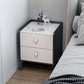 20 "H Stone Top Night Tisch moderne 2-DRAWER-Aufbewahrungsbeine inklusive Betten Nachttisch