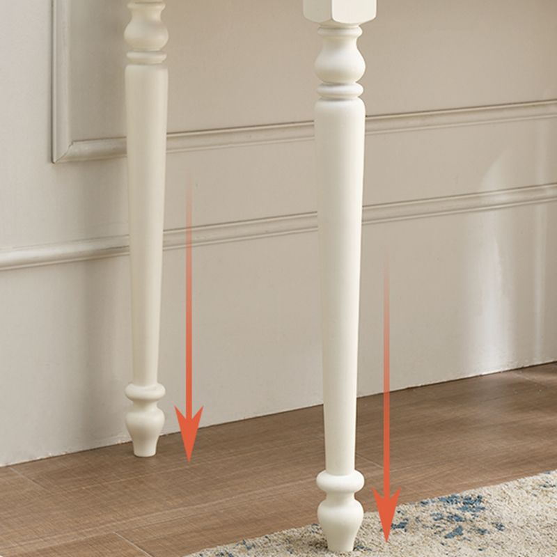 Contemporary Makeup Dressing Table With Drawers White 17.71" W x 30.70" H Clearhalo 'Bedroom Furniture' 'furn' 'furn_makeup_vanities' 'Furniture' 'Makeup Vanities' 'makeup_vanities' 1200x1200_64b65ab4-2719-4cb7-9111-f180ead7f184