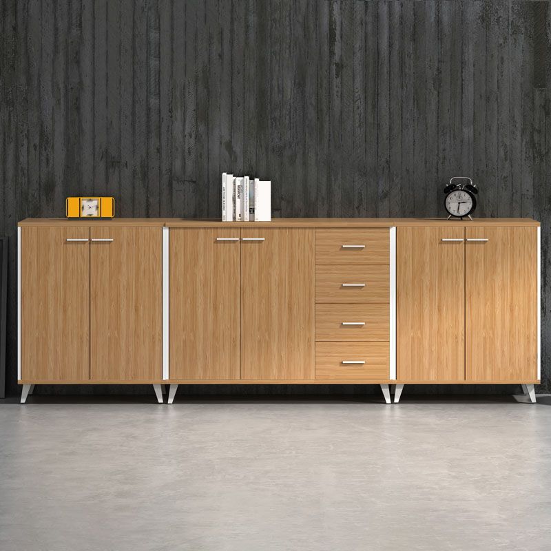 Armadio in legno di archiviazione laterale in stile scandinavo per home office