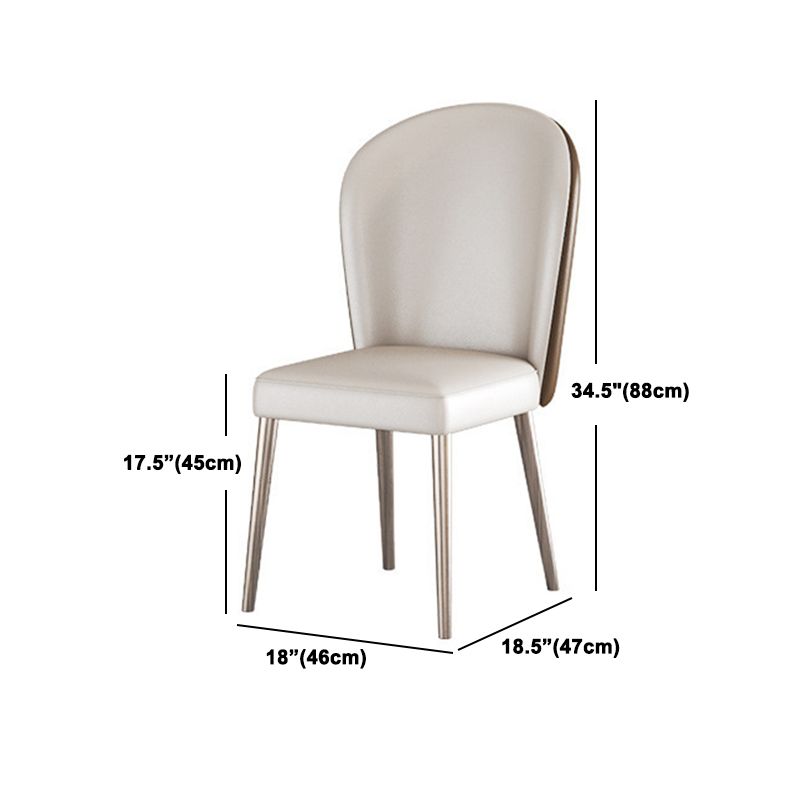 Modern Rectangle Dining Table Set 1/2/5/6 Pieces Dinette Set with White Sintered Stone Top