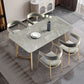 Nordic 1/5 Pieces Dining Set Rectangle Stone Dining Table for Dining Room Clearhalo 'Dining Room Sets' 'Dining Tables & Seating' 'dining_room_set' 'furn' 'furn_dining_room_set' 'Furniture' 'Kitchen & Dining Furniture' 1200x1200_64b76159-62cc-4cf7-bd02-0b8e78a751ff