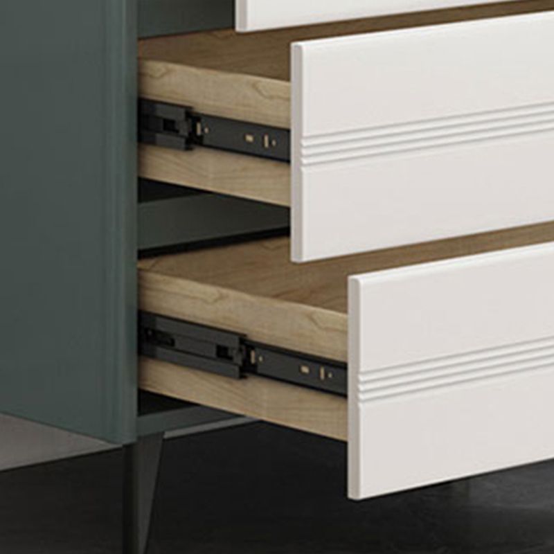 Cofre de acento rectangular moderno con cajón resistente a los rasguños cofre