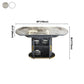 Glam Sintered Stone Top Table Round Shape Standard Dining Table for Kitchen Clearhalo ' dining_table' 'Dining Tables & Seating' 'Dining Tables' 'furn' 'furn_dining_table' 'Furniture' 'furniture_dining_table' 'Kitchen & Dining Furniture' 'kitchen&dining_furn' 'kitchen' 'kitchen_dining_table' 1200x1200_64b87dde-7a1b-4fb4-8a70-50de77d281f2
