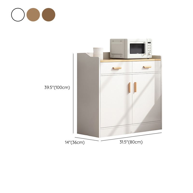 Holzseitenbrett moderner Sideboard mit Schränken und Schubladen