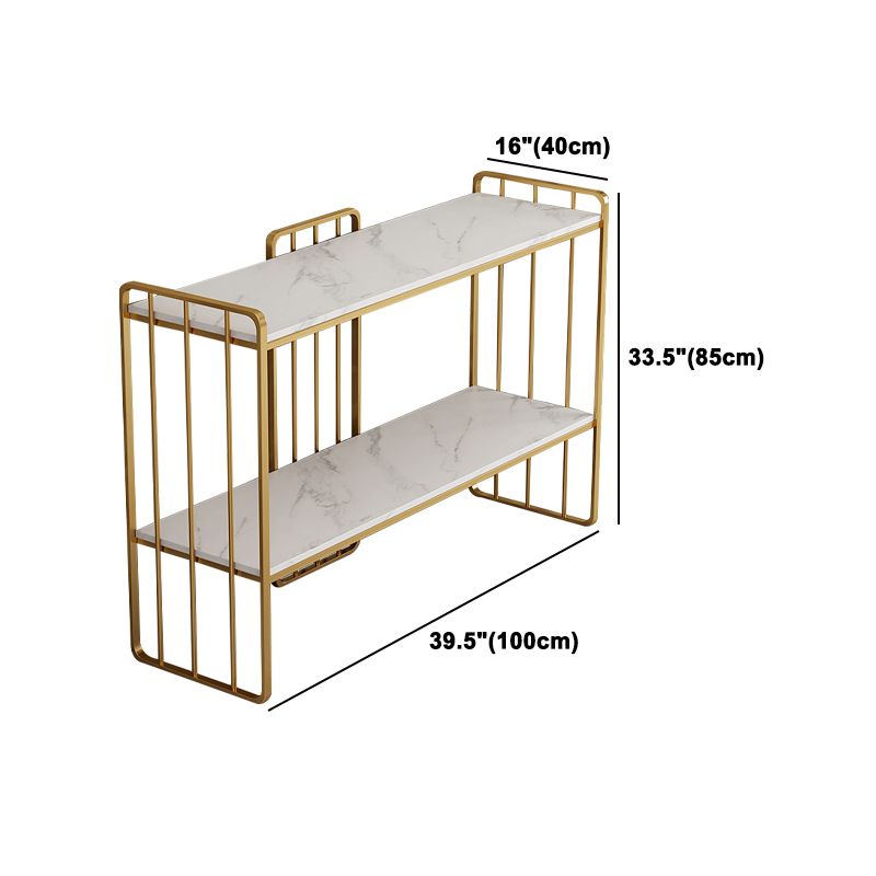 Massiccola della sala da pranzo in metallo Gabinetto del server buffet glam con archiviazione aperta