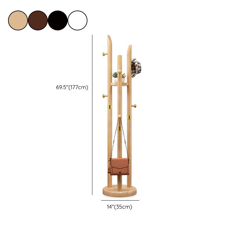 Massives Holz Eingangsschichtbügel traditioneller Stil einfacher Heimatbodenschatzregal