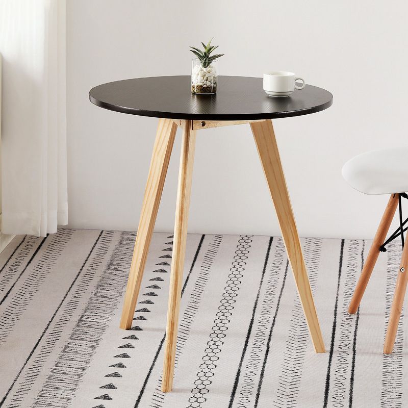 3 Legs End Table Natural/black/white Round Wood Side End Table Clearhalo 'Coffee & Accent Tables' 'End & Side Tables' 'end_side_table' 'Furniture' 'furniture_end_side_table' 'Living Room Furniture' 1200x1200_64bd27f1-2bae-4f25-bae0-17648404679b