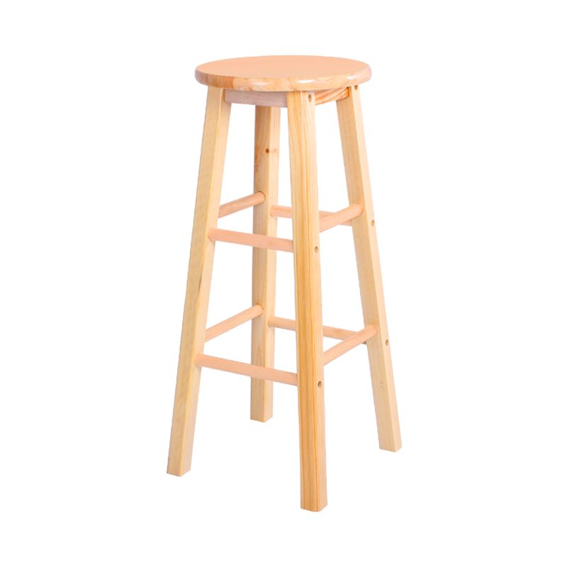 Modern Armless Backless Counter Stool Wood Bar Stool with Wooden Pedal Clearhalo 'Bar Furniture' 'Bar Stools' 'bar_stools' 'furn' 'furn_bar_stools' 'furniture_bar_stools' 'Kitchen & Dining Furniture' 'kitchen&dining_furn' 'kitchen' 'kitchen_furn' Furniture' 1200x1200_64bf05fd-9d9c-42c4-8b6a-3fba83d6fc28