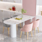 Free Form Sintered Stone Top Table for Restaurant Luxury White Table with 3 Legs Clearhalo 'Dining Tables & Seating' 'Dining Tables' 'dining_table' 'furn' 'furn_dining_table' 'Furniture' 'furniture_dining_table' 'Kitchen & Dining Furniture' 'kitchen' 'kitchen_dining_table' 1200x1200_64bf11e3-72dd-4bbf-a88b-ff20194683bb