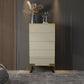 Cómoda cómoda de almacenamiento de madera cómoda clásica Glam para oficina en casa