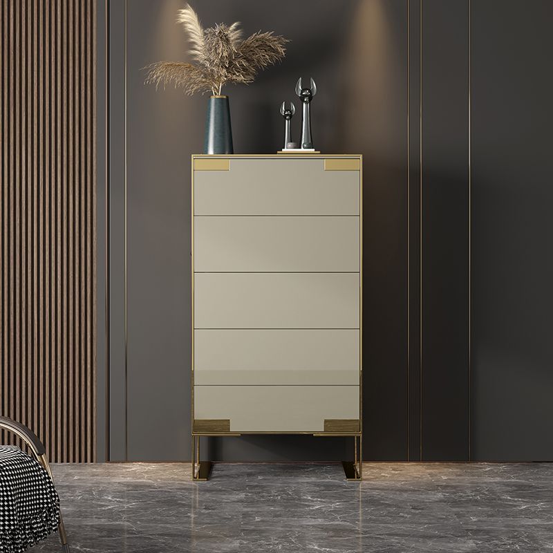 Cómoda cómoda de almacenamiento de madera cómoda clásica Glam para oficina en casa
