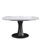 Modern Pedestal Dining Table Stone Top Dining Table with Leaf Extension Clearhalo 'Dining Tables & Seating' 'Dining Tables' 'dining_table' 'furn' 'furn_dining_table' 'Furniture' 'Kitchen & Dining Furniture' 1200x1200_64c0ff4f-0142-4a5a-989e-010599b26cd4