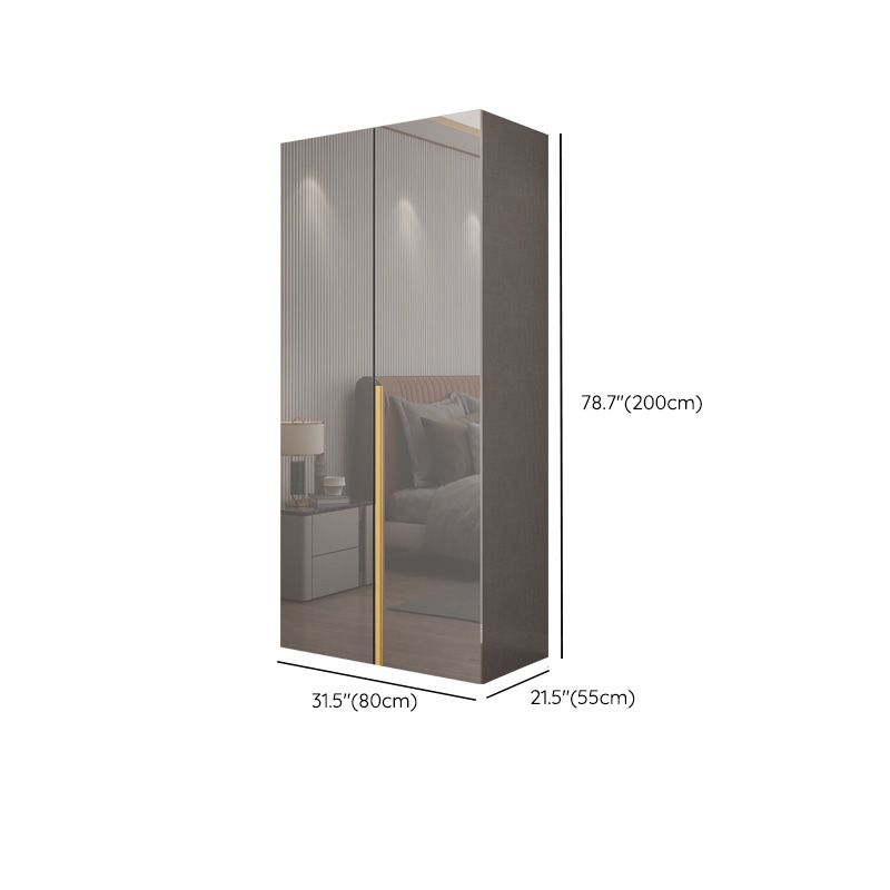 Slaapkamer Moderne opbergkast houten garderobe kast met kledingstaaf