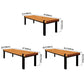 Rectangle 4 Legs Industrial Dining Table Wood Color Fixed Table with Solid Wood Clearhalo ' dining_table' 'Dining Tables & Seating' 'Dining Tables' 'furn' 'furn_dining_table' 'Furniture' 'furniture_dining_table' 'Kitchen & Dining Furniture' 'kitchen&dining_furn' 'kitchen' 'kitchen_dining_table' 1200x1200_64c25280-3aec-4a29-96a8-e2c9cf9591d0